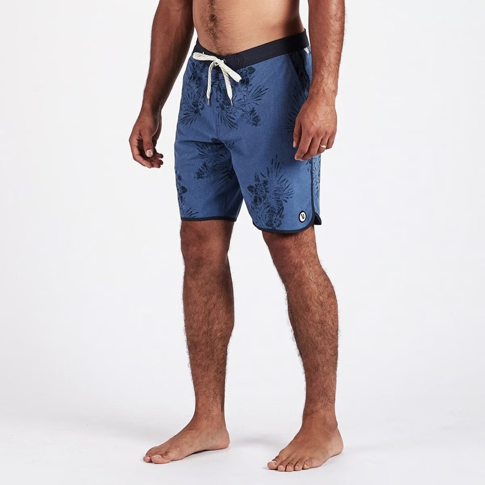 Vuori Blue Patterned Hybrid Shorts